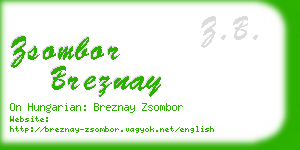 zsombor breznay business card